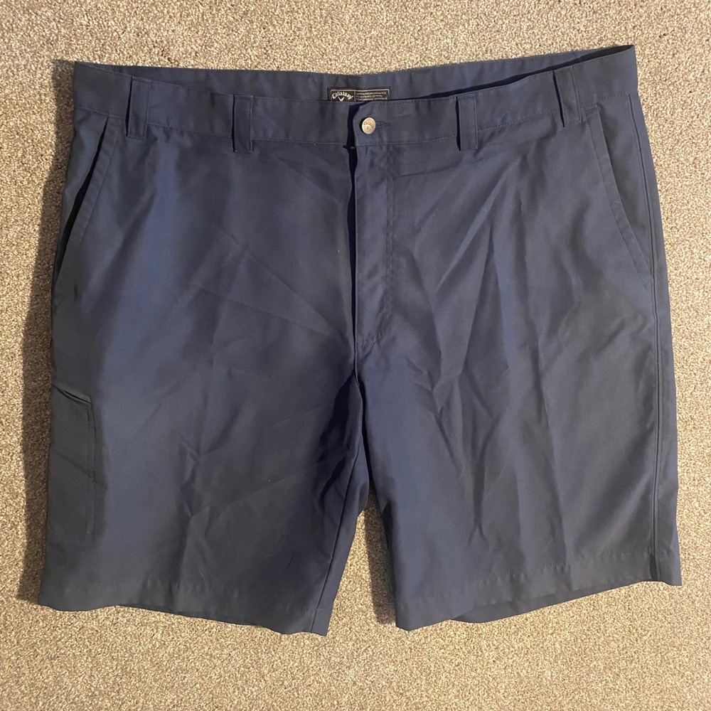Callaway Golf‎ Shorts Mens 40 Navy Blue Excellent Performance Flat Front Cargo